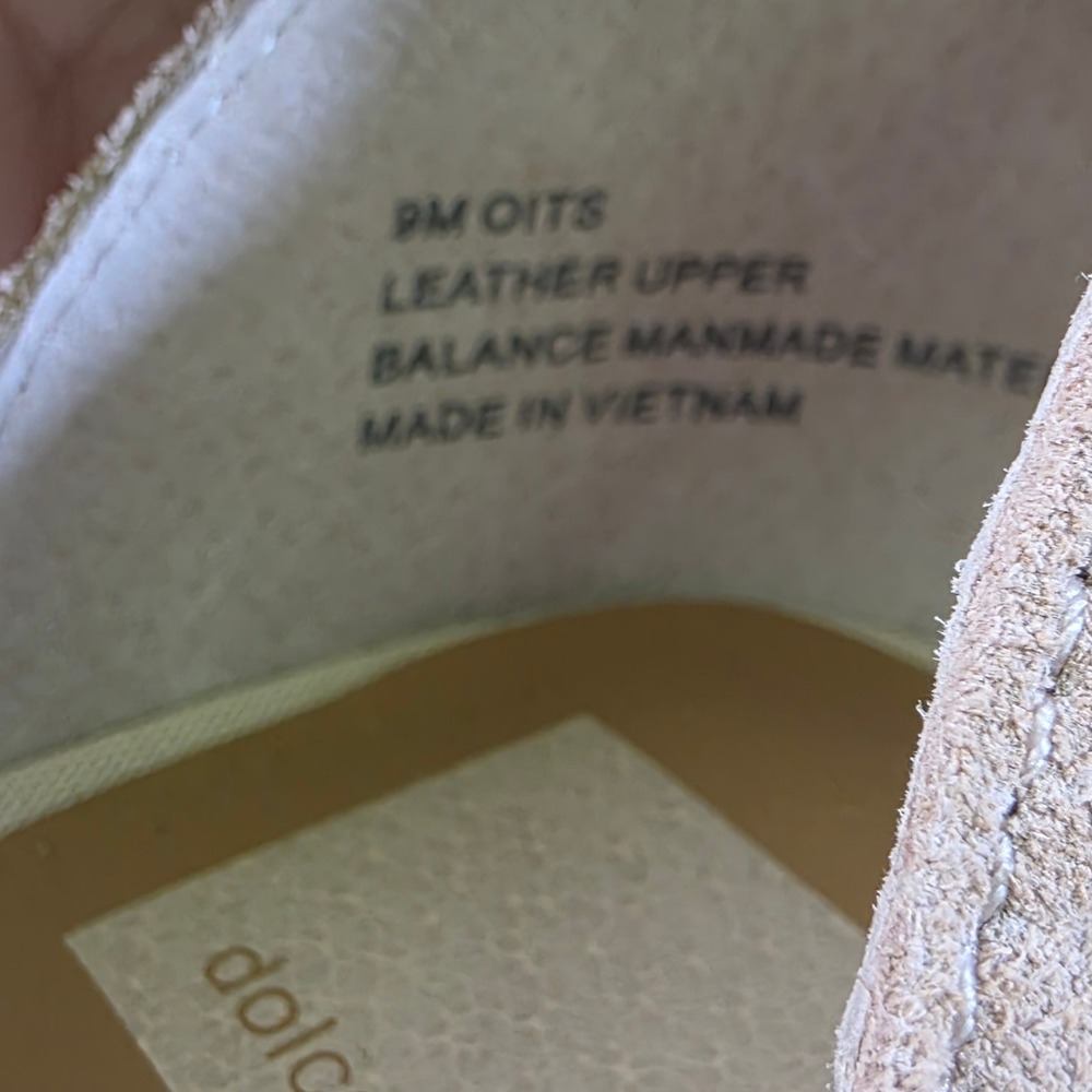 Dolce Vita Oits Wedge Platform Sandals Tan Nude Suede Espadrille Women 9 NEW - Picture 6 of 7